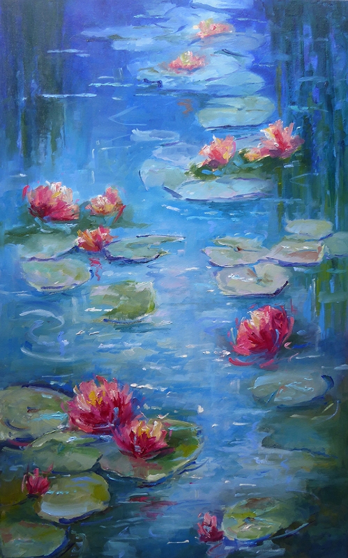 Water Lilies by artist Janelle  Cox